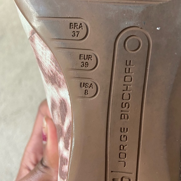 Jorge Birschoff Leather Brown Ballet Flats - Picture 3 of 5